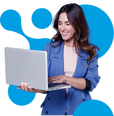 Inicio menina computador